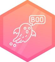 Boo Gradient Polygon Symbol vektor