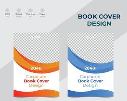 modern und kreativ Buch Startseite Design Vorlage. vektor