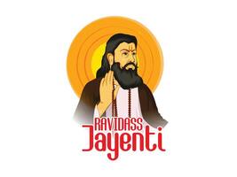 vektorillustration av guru ravidas jayanti vektor