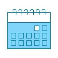 Vektor-Kalender-Symbol vektor