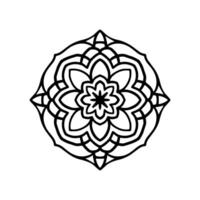 vektor abstrakt mandala mönster. konst på väggen. målarbok spetsmönster tatueringen. design för en tapetfärg skjorta och kakeldesign, dekorativ cirkelprydnad i etnisk orientalisk stil