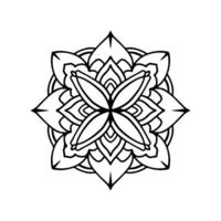 vektor abstrakt mandala mönster. konst på väggen. målarbok spetsmönster tatueringen. design för en tapetfärg skjorta och kakeldesign, dekorativ cirkelprydnad i etnisk orientalisk stil