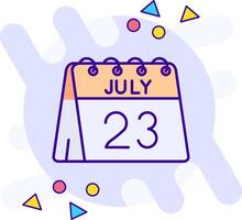 23: e av juli freestyle ikon vektor