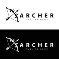 archer logotyp vektor årgång design gammal inspiration archer verktyg pil mall varumärke