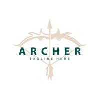 archer logotyp vektor årgång design gammal inspiration archer verktyg pil mall varumärke