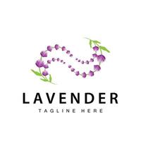 Lavendel Logo einfach Design Vektor kosmetisch Pflanze lila Farbe und Aromatherapie Lavendel Blume Garten Vorlage