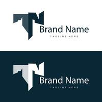 Design Initialen Alphabet Brief t Logo einfach Produkt Marke Vorlage vektor