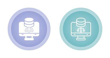 databas förvaltning vektor ikon