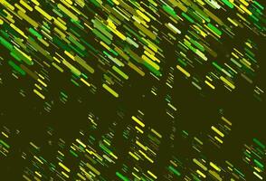 hellgrüner, gelber Vektorhintergrund mit langen Linien. vektor