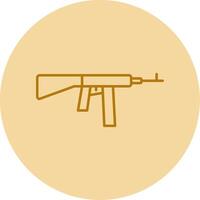 Gewehr Linie Kreis Mehrfarbig Symbol vektor