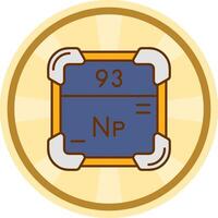 Neptunium Comic Kreis Symbol vektor