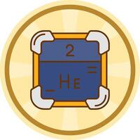 Helium Comic Kreis Symbol vektor