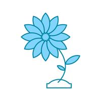 Vektor Blume Symbol