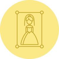 Hochzeit Fotografie Linie Kreis Mehrfarbig Symbol vektor