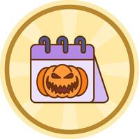 Halloween Comic Kreis Symbol vektor