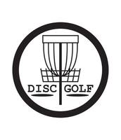 Rabatt Golf Logo mit Korb und Rabatt im das Center vektor