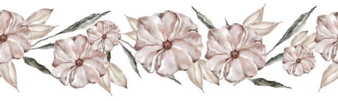 Aquarell Blumen. ein einstellen von handgemalt abstrakt botanisch Illustrationen. isoliert Weiß Blumen. zart Hochzeit setzt zum Postkarten, Banner Skizzen. vektor