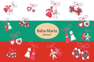 Prämie Präsentation von das baba marta Festival vektor