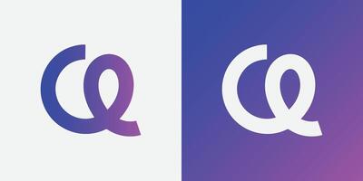 Brief q Symbol Logo Design mit Technik aussehen vektor