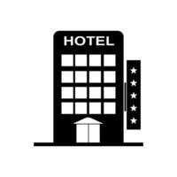 Hotel Symbol isoliert auf Weiß Hintergrund vektor