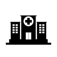 Krankenhaus Symbol isoliert auf Weiß Hintergrund vektor