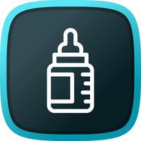 Babyflasche kreatives Icon-Design vektor