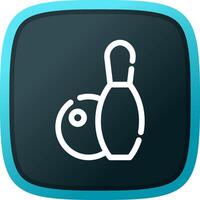 Bowling kreatives Icon-Design vektor