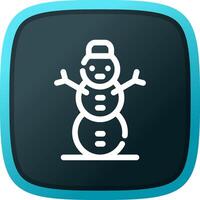 Schneemann kreatives Icon-Design vektor