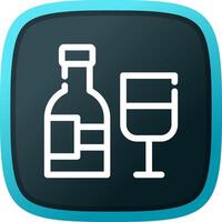 Wein kreatives Icon-Design vektor