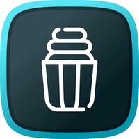 Cupcake kreatives Icon-Design vektor