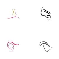 Beauty Haircut Salon Logo Vektor Illustration Design