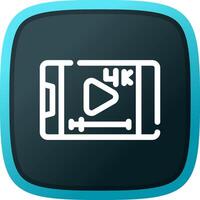 Video-Streaming kreatives Icon-Design vektor