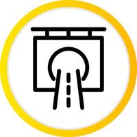 Tunnel kreatives Icon-Design vektor