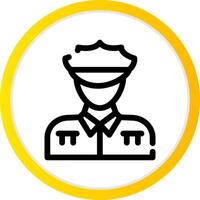 Polizist kreatives Icon-Design vektor