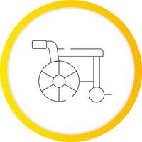 rullstol kreativ ikon design vektor
