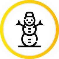 Schneemann kreatives Icon-Design vektor