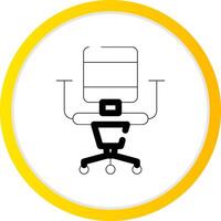 Bürostuhl kreatives Icon-Design vektor