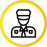 Polizist kreatives Icon-Design vektor