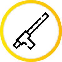 Tonfa kreatives Icon-Design vektor