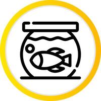 Fish Bowl kreatives Icon-Design vektor