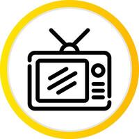 TV-kreatives Icon-Design vektor