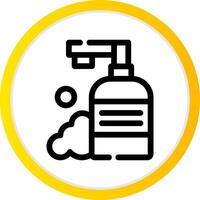 Shampoo kreatives Icon-Design vektor