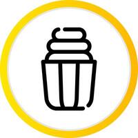 Cupcake kreatives Icon-Design vektor