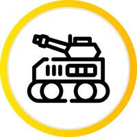 Tank kreatives Icon-Design vektor