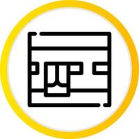 Kaaba kreatives Icon-Design vektor