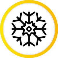 Schneeflocke kreatives Icon-Design vektor