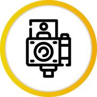 Vlogger kreatives Icon-Design vektor