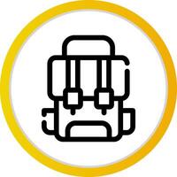 Rucksack kreatives Icon-Design vektor