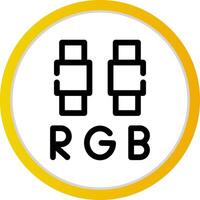 RGB-kreatives Icon-Design vektor