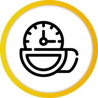 Teezeit kreatives Icon-Design vektor